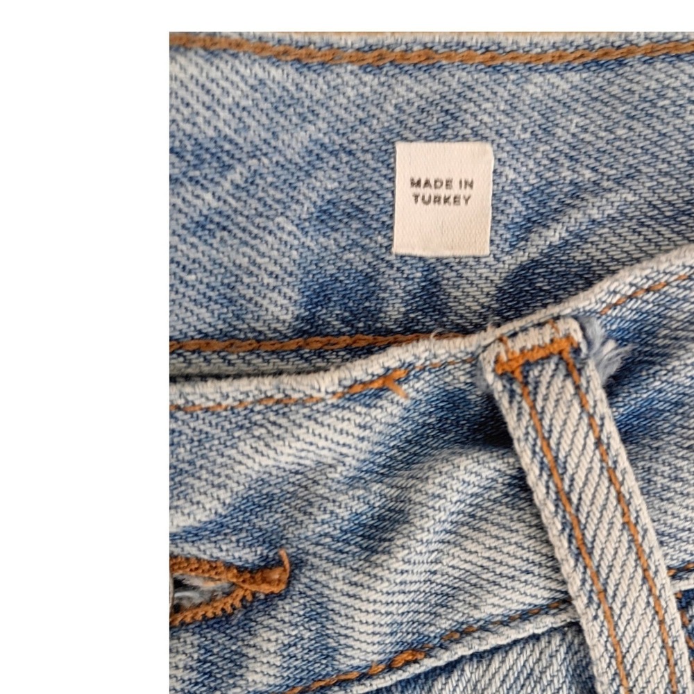 Subdued Light Blue Straight Leg Jeans High Rise Denim Size 2 W 26 x 32 - Picture 5 of 14